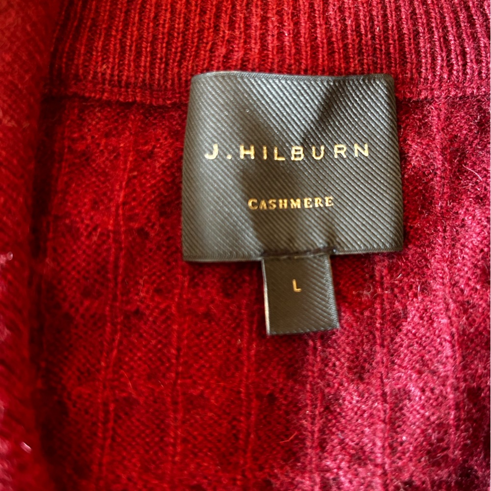 J. Hilburn Cashmere Zip Neck - Picture 2 of 3